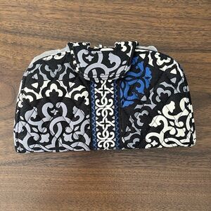 Vera Bradley Black and Blue Kiss ‘n Snap wallet NWOT